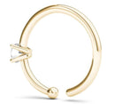 Diamond Nose Ring Hoop