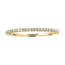 Gold Dainty Half Band Natural Diamond Wedding Anniversary Ring