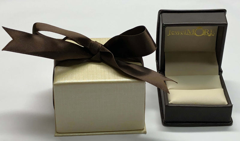 JewelMore 1/2 Carat Halo Daimond Engagement Bridal Ring Set 14K Solid Yellow Gold (I-J/I2-I3), Wedding Band Set, JewelMORE.com  - JewelMORE.com