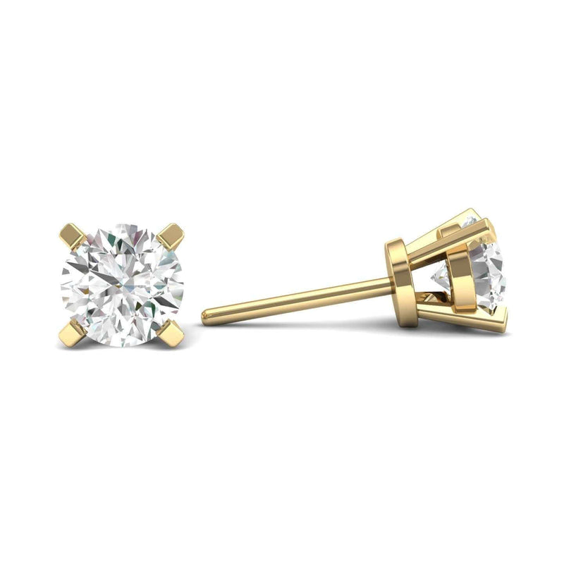 JewelMore 1/4ct tw Diamond Stud Earring in 14k White Gold, , JewelMORE.com  - JewelMORE.com
