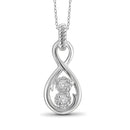 Two-Stone Diamonds Infinity Pendant