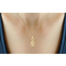 Two-Stone Diamonds Infinity Pendant