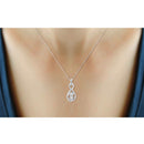Two-Stone Diamonds Infinity Pendant