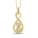 Two-Stone Diamonds Infinity Pendant