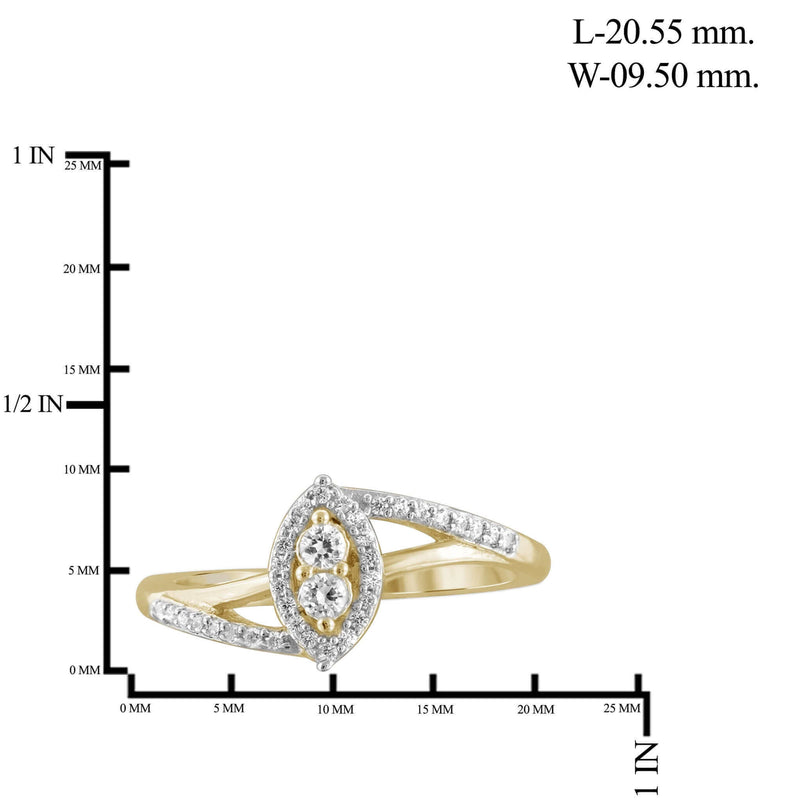 I Love Us Two-Stone Ring