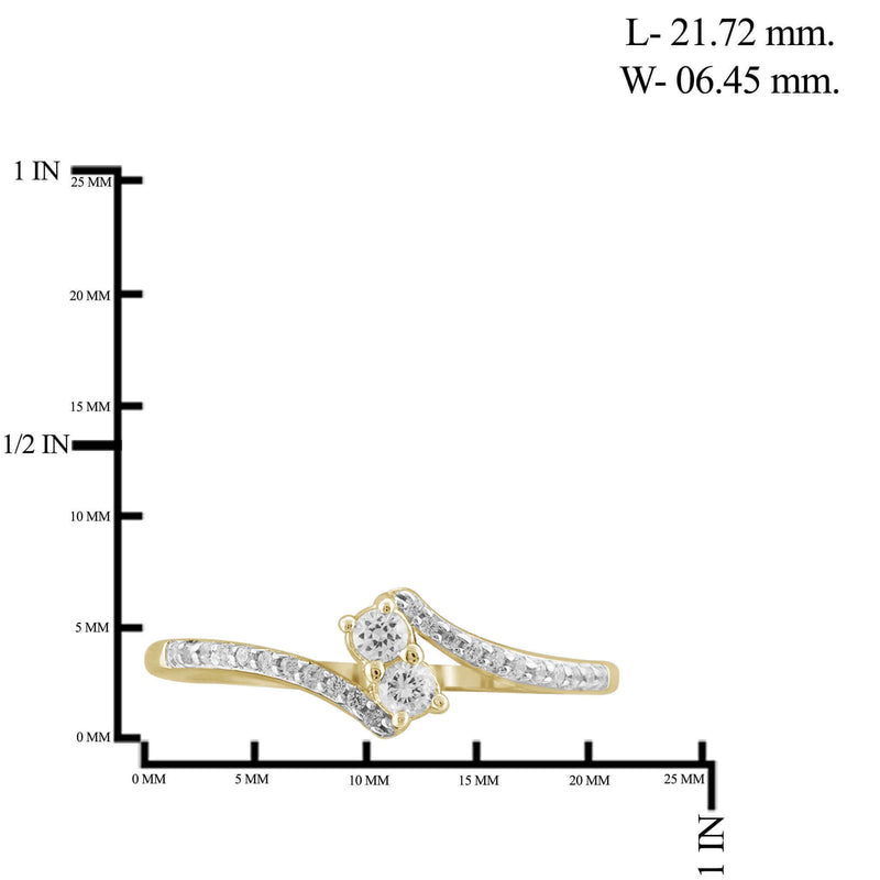 I Love Us Two-Stone Ring