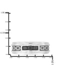 Sterling Silver Textured Band Ring for Men