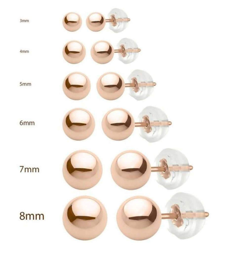 Gold Ball Earrings