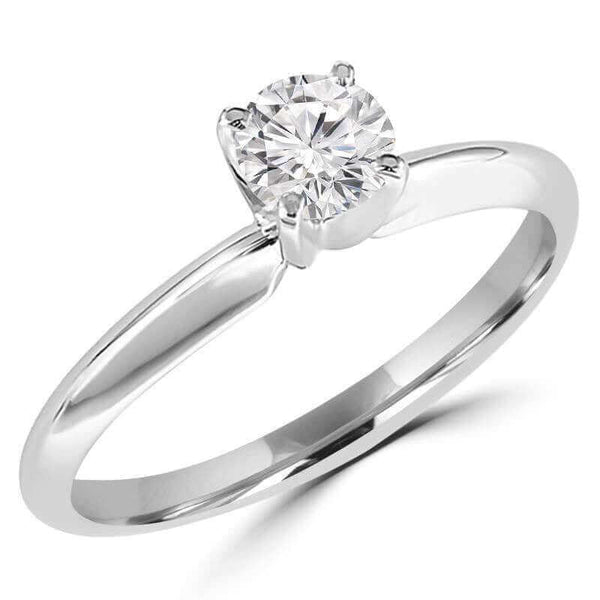 Diamond Engagement Ring 1 ct tw Round 14K White Gold 8.2mm | Jared