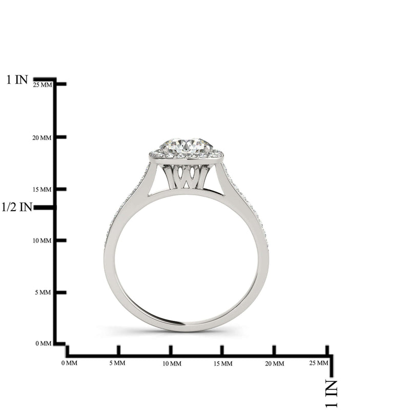  Halo Engagement & Wedding Band Set