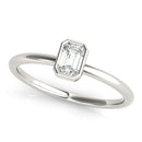 Bezel-Set Solitaire Engagement Ring