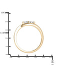 I Love Us Two-Stone Ring