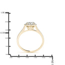  Halo Engagement & Wedding Band Set