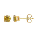 color-diamond-stud-earring