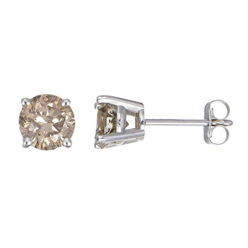 chocolate-diamond-stud-earring