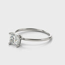 JewelMore 1 Carat to 3 Carat Solitaire Princess Lab Grown Diamond Graduated Engagement Ring for Women | 14K Gold | F-G Color, VS-SI Clarity | Luxury Collection | 30 Day Free Return