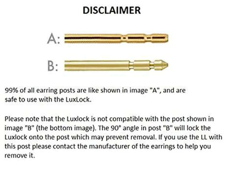  LuxLock World's Most Secure USA Patented Replacement Earring 