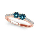 I Love Us™  Two-Stone Ring 3/4 ct tw Diamonds 14K White Gold  "My Best friend is My true love™", Two Stone Ring, JewelMORE.com  - JewelMORE.com