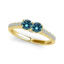 I Love Us™  Two-Stone Ring 1 ct tw Diamonds 14K White Gold  "My Best friend is My true love™", Two Stone RINGS, JewelMORE.com  - JewelMORE.com