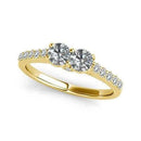 I Love Us Two-Stone Ring