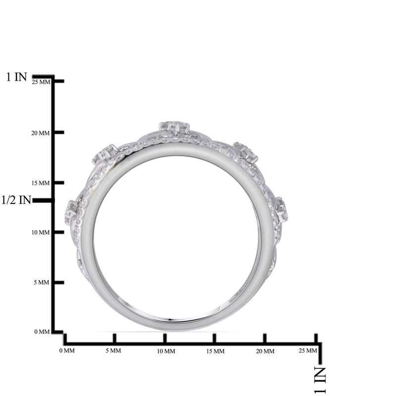 Two Stone Heart to Heart Bond Together Diamond Ring