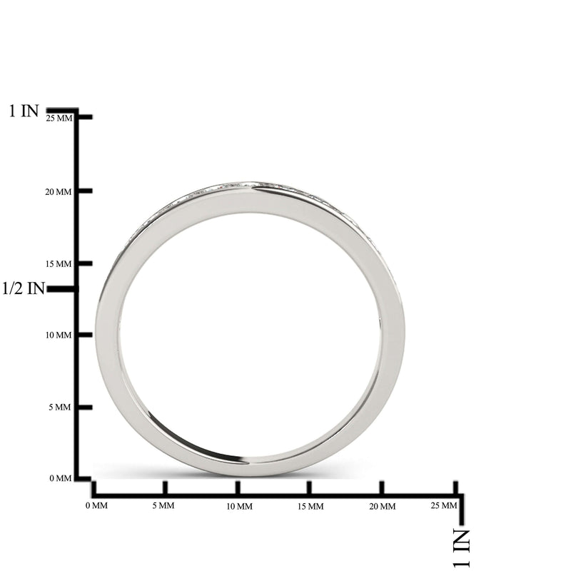 1/2ctw Diamond Channel Wedding Band