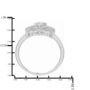 Two Stone Heart to Heart Bond Together Diamond Ring 