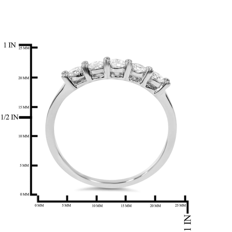 Five Stone Anniversary Ring (I-J, I2-I3)